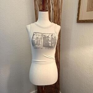 Hollister Co. Women's White and Cream Vests-tanks-cami
